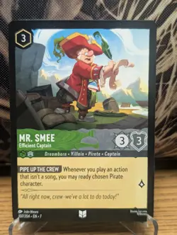 Mr. Smee Efficient Captain 107/204 Archazia's Island Disney Lorcana Non Foil - Image 1