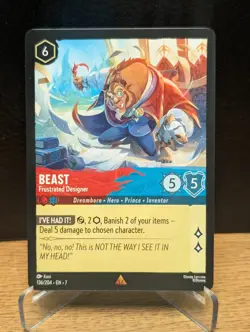 Beast Frustrated Designer 136/204 Archazia's Island Disney Lorcana Non Foil - Image 1