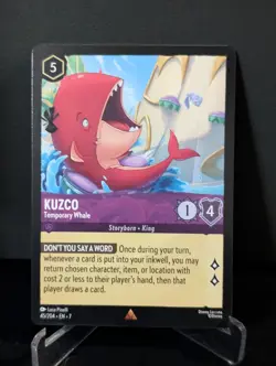 Kuzco Temporary Whale 45/204 Archazia's Island Disney Lorcana Non Foil - Image 1