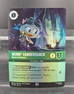 Disney Lorcana Webby Vanderquack - Mystery Enthusiast 211/204 Whispers in the We - Image 1