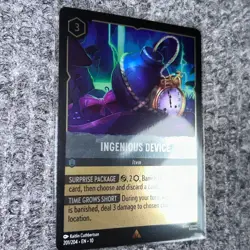 Disney Lorcana Whispers in the Well Ingenious Device Foil 201/204 Rare NM - Image 3