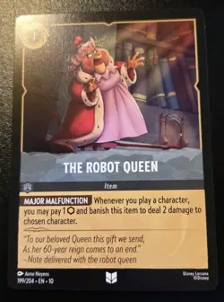 The Robot Queen 199/204 Uncommon Whispers In The Well Disney Lorcana TCG - Image 1