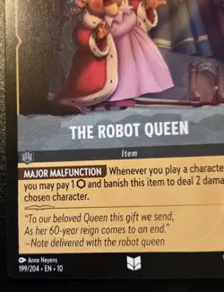 The Robot Queen 199/204 Uncommon Whispers In The Well Disney Lorcana TCG - Image 4