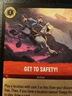 Get To Safety! 130/204 Rare Whispers In The Well Disney Lorcana TCG - Image 2