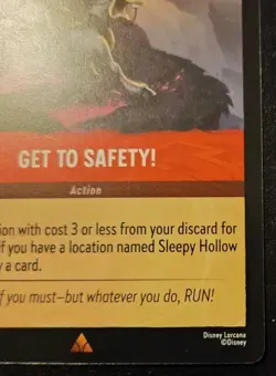 Get To Safety! 130/204 Rare Whispers In The Well Disney Lorcana TCG - Image 5