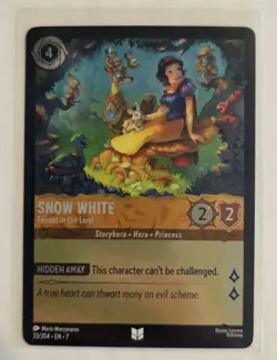 Disney Lorcana Archazia's Island - Snow White Fairest Land -COLD FOIL 33/204 NM - Image 1