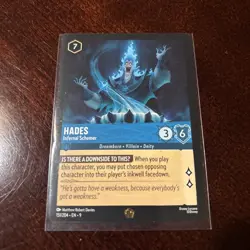 Disney Lorcana TCG Hades Infernal Schemer 151/204 Legendary Non Foil NM - Image 3