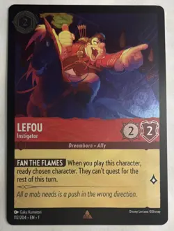 Disney Lorcana- The First Chapter, Lefou - Instigator Rare, 112/204, Foil - Image 1