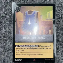 Disney Lorcana The First Chapter Musketeer Tabard 203/204 Foil Rare NM - Image 2