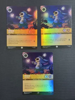 Disney Lorcana Stitch Alien Dancer Epic Fabled Qty 3 - Image 1