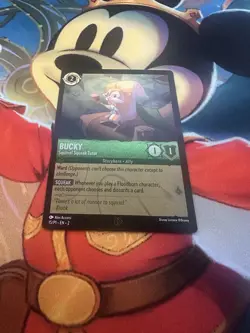 Disney Lorcana - Bucky - Squirrel Squeak Tutor - 15/P1 Foil League Promo NM TCG - Image 1