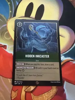 Hidden Inkcaster Disney Lorcana Promo 36/P1 Cold Foil NM - Image 2