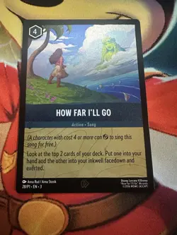 How Far I'll Go - Disney Lorcana Promo - 28/P1 - Cold Foil NM - Image 2