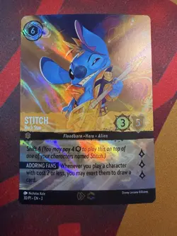 Stitch - Rock Star (Store Championship) 30 Disney Lorcana Promo Cards Holo - Image 1