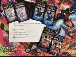 Lot of 6 Disney Lorcana The First Chapter Booster Packs Full Art Set x2 Sealed - Image 1