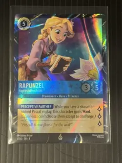 Disney Lorcana **Rapunzel** Epcot Festival of the Arts Promo Card TCG 1/DIS - Image 1