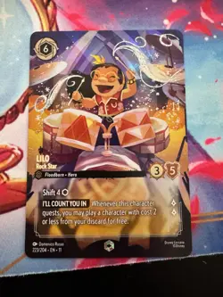- Disney Lorcana - Lilo - Rock Star - Winterspell - Enchanted -223/204 - Image 1