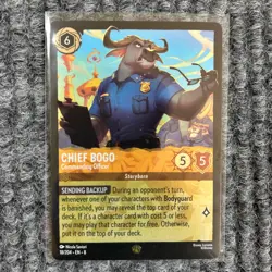Disney Lorcana - Reign of Jafar - Chief Bogo Legendary Foil - 18/204 - NM/Mint - Image 1