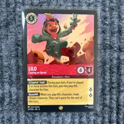 Disney Lorcana - Reign of Jafar - Lilo Causing an Uproar - 137/204 Legendary NM - Image 1