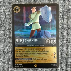 Disney Lorcana WitW Prince Charming Protector of Realm Legendary Holo 189/204 - Image 1