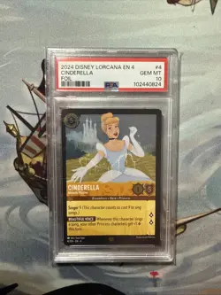 Cinderella - Melody Weaver 4/204 Disney Lorcana Ursula's Return, PSA 10 - Image 1