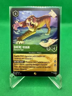 Shere Khan -Fearsome Tiger 88/204 Whispers In The Well Disney Lorcana Legendary - Image 1