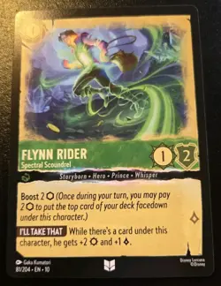 Flynn Rider - Spectral Scoundrel 81/204 Uncommon Whispers In The Well Lorcana - Image 1