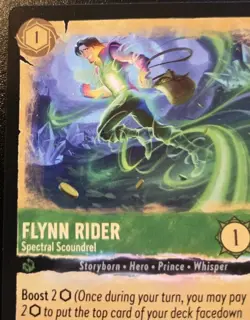 Flynn Rider - Spectral Scoundrel 81/204 Uncommon Whispers In The Well Lorcana - Image 2