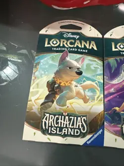 Lot Of 3 Disney Lorcana TCG: Archazia’s Island Sleeved Booster Packs - Sealed 4050368981721 - Image 2