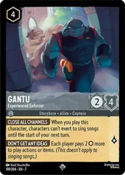 1x Gantu - Experienced Enforcer - 199/204 - Super Rare NM-Mint Disney Lorcana: A - Image 1