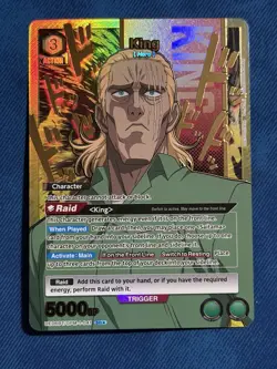 King SR Union Arena Card OPM-1-041 English One Punch Man NM - Image 1