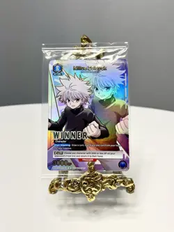 Union Arena Winner Card Hunter X Hunter Killua Zoldyck HTR-1-018 Foil English - Image 1