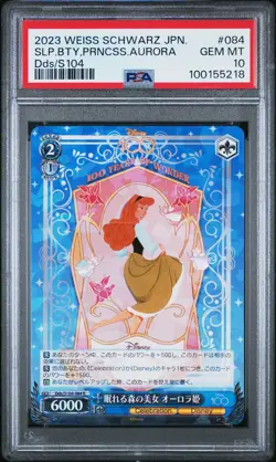2023 WEISS SCHWARZ JPN DISNEY100 #084 SLEEPING BEAUTY, PRINCESS AURORA PSA 10 - Image 1