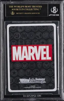 2021 WEISS SCHWARZ MARVEL COLLECTION DECK RRR BLACK WIDOW BGS 10 BLACK LABEL - Image 2