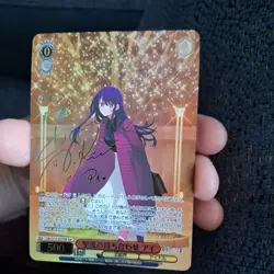 Signed Weiss Schwarz Oshi no ko Vol.2 OSK/S121-027SSP SSP Ai FOIL - Image 2