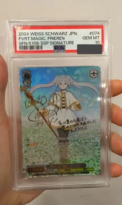 PSA 10 Signed Weiss Schwarz Frieren Beyond Journey's End SFN/S108-074SSP Frieren - Image 1