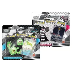 BUNDLE POKEMON SCHWARZE BLITZE & WEISSE FLAMMEN TECH STICKER KOLLEKTION DEUTSCH - Image 1