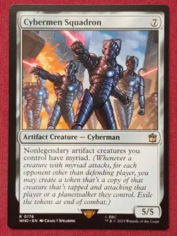 Magic The Gathering DOCTOR WHO CYBERMEN SQUADRON artifact card MTG - Image 1
