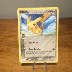 Pokemon TCG Pikachu EX Holon Phantoms 79/110 Delta Species Non Holo Card 2006 MP - Image 1