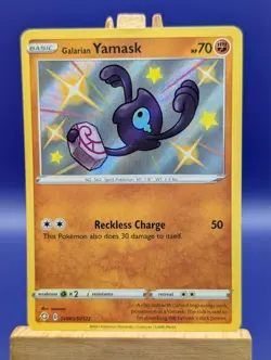 Pokemon Card Galarian Yamask SV065/SV122 Shining Fates Shiny Vault Holo Rare NM - Image 2