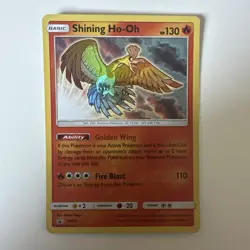 Pokemon Card Shining Ho-Oh SM70 Black Star Promo Near Mint - Image 1