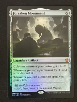 1x MTG Forsaken Monument (Foil) - Zendikar Rising (ZNR) #244 - Magic - Image 3