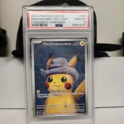 Pokemon PSA 10 Gem Mint SV Promo Pikachu with Grey Felt Hat SVP085 RARE in Hand! - Image 3