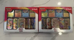 Pokemon TCG Scarlet & Violet 151 Mini Tins 5-Pack Costco Bundle Compete Set of 2 - Image 1