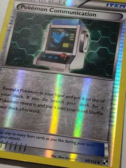 REVERSE HOLO Pokemon Communication 99/114 PL - Black White Pokemon Card - Image 2