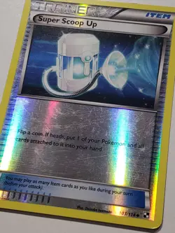 REVERSE HOLO Super Scoop Up 103/114 LP - Black White Pokemon Card - Image 2