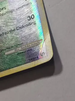 REVERSE HOLO Raticate 34/90 PL - Undaunted Pokemon Card - Sachiko Adachi Art - Image 3