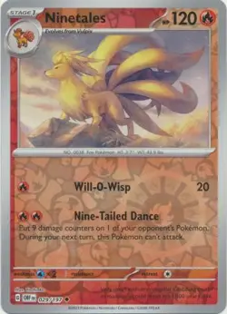Ninetales 29/197 Reverse Holo | Obsidian Flames | Pokemon Card - Image 1