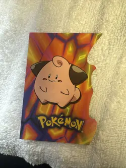 MINT 2001 TOPPS POKEMON JOHTO LEAGUE CHAMPIONS DIE-CUT EMBOSSED #7 CLEFFA - Image 1