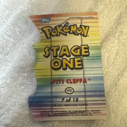 MINT 2001 TOPPS POKEMON JOHTO LEAGUE CHAMPIONS DIE-CUT EMBOSSED #7 CLEFFA - Image 2